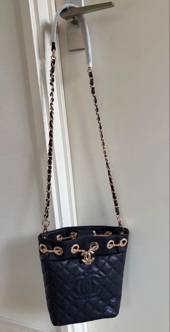 CHANEL ショルダーバッグ 2way 巾着 ノベルティ 非売品 ギフト 黒