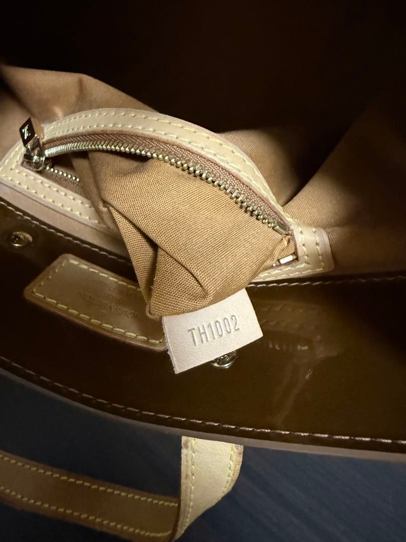 優　片面色移りLouis Vuitton ブロンズ ヴェルニ リードPM