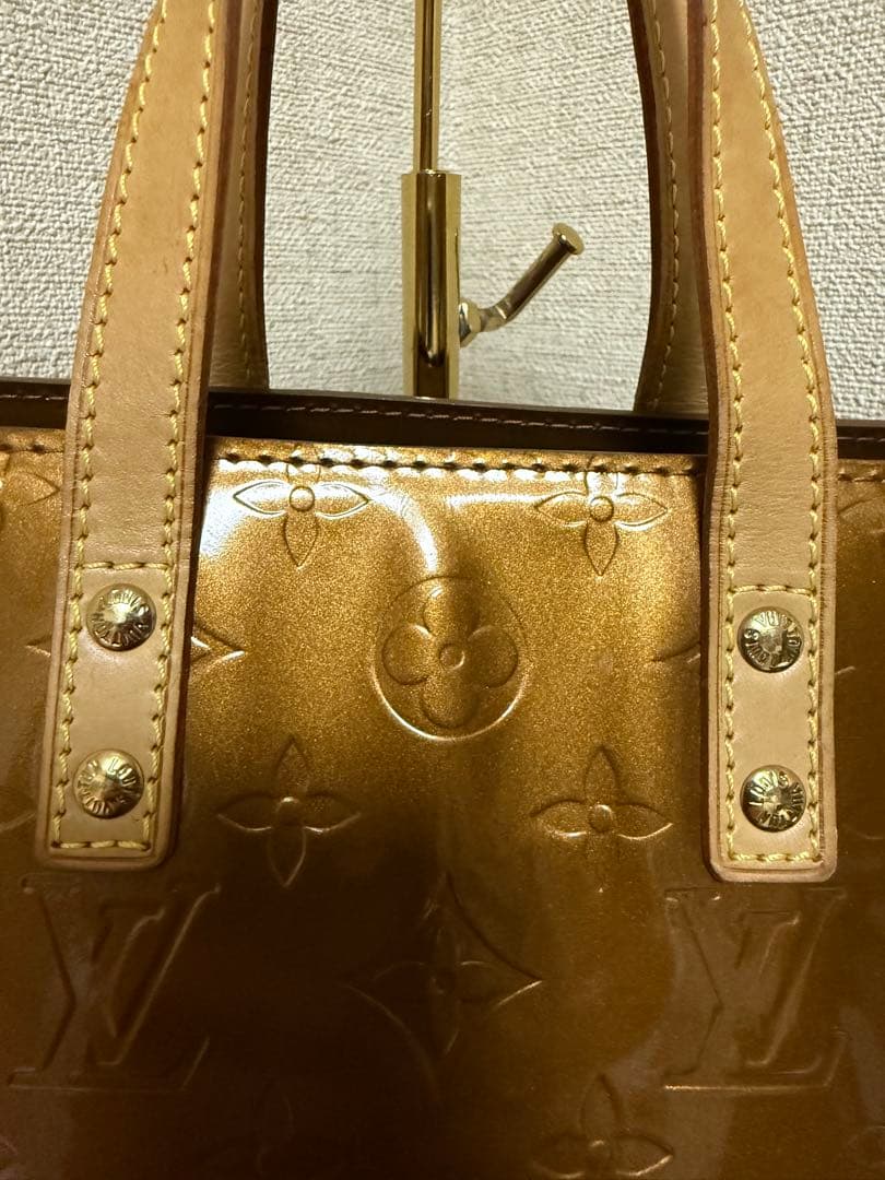 優　片面色移りLouis Vuitton ブロンズ ヴェルニ リードPM
