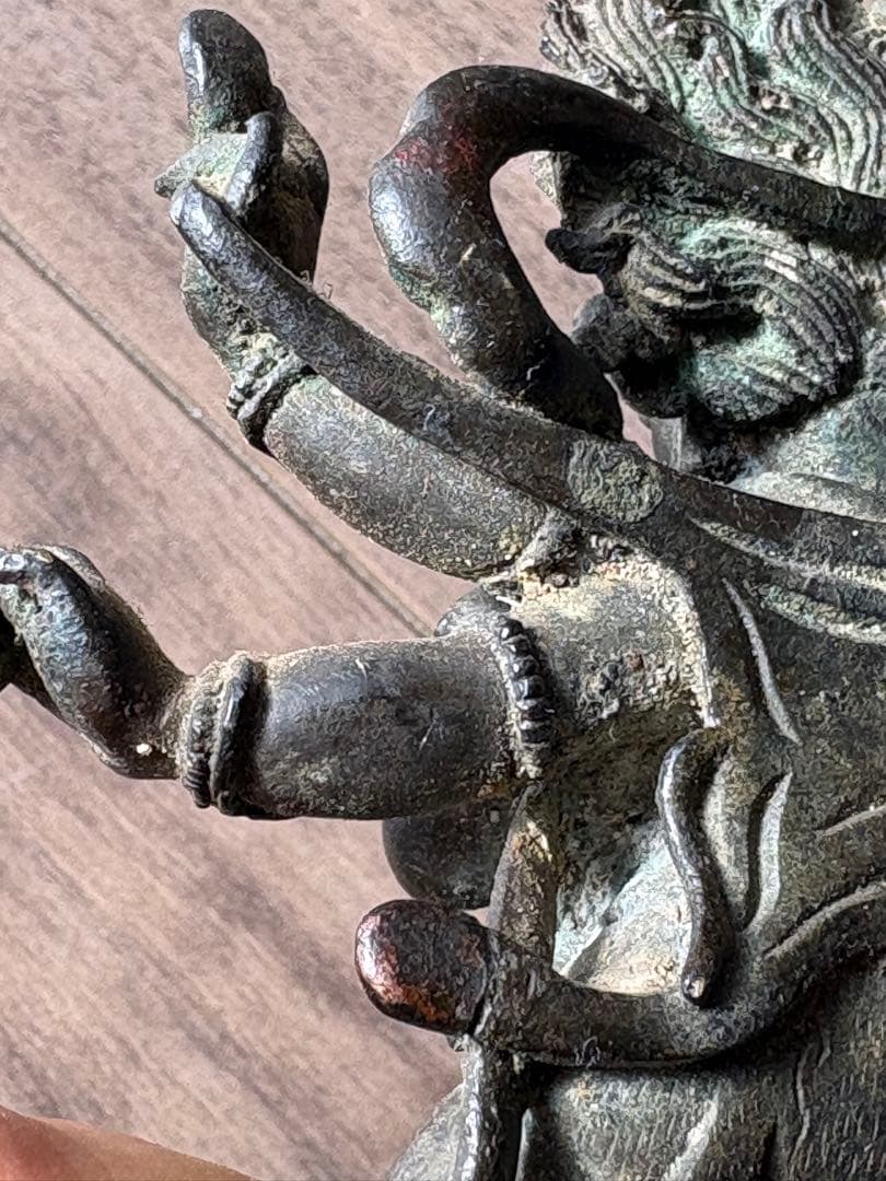 チベット仏教 マハーカーラ像 旧藏 清時代 古銅製