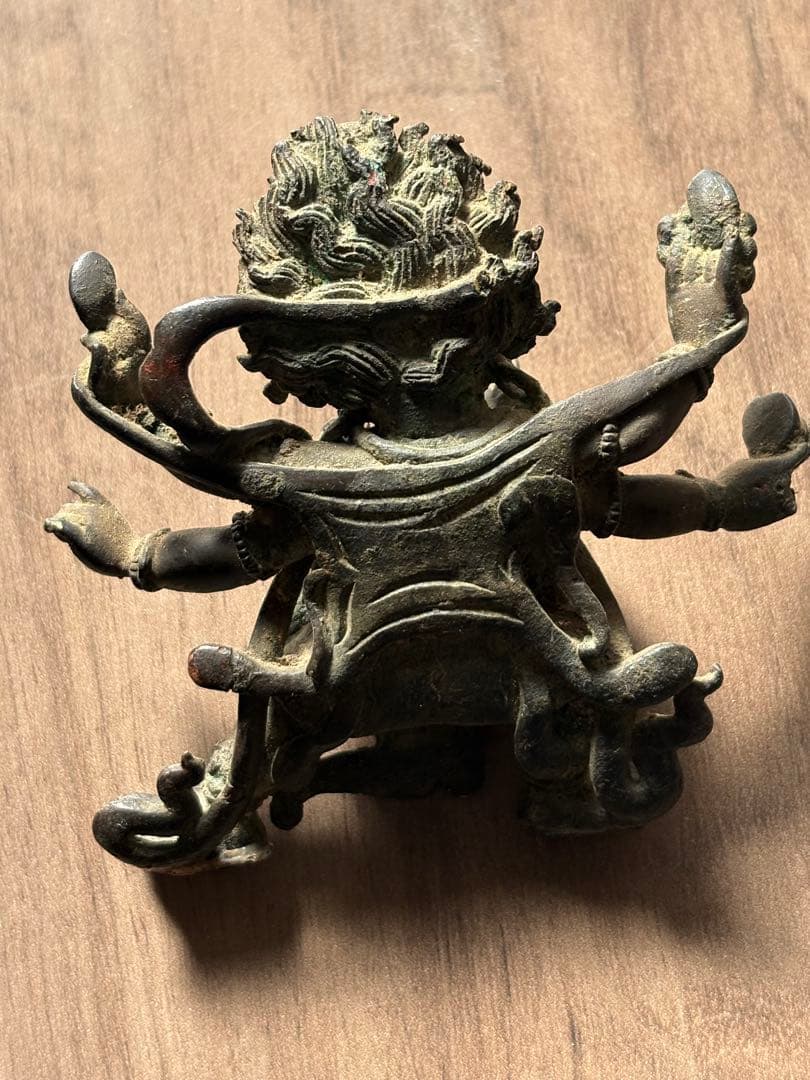 チベット仏教 マハーカーラ像 旧藏 清時代 古銅製