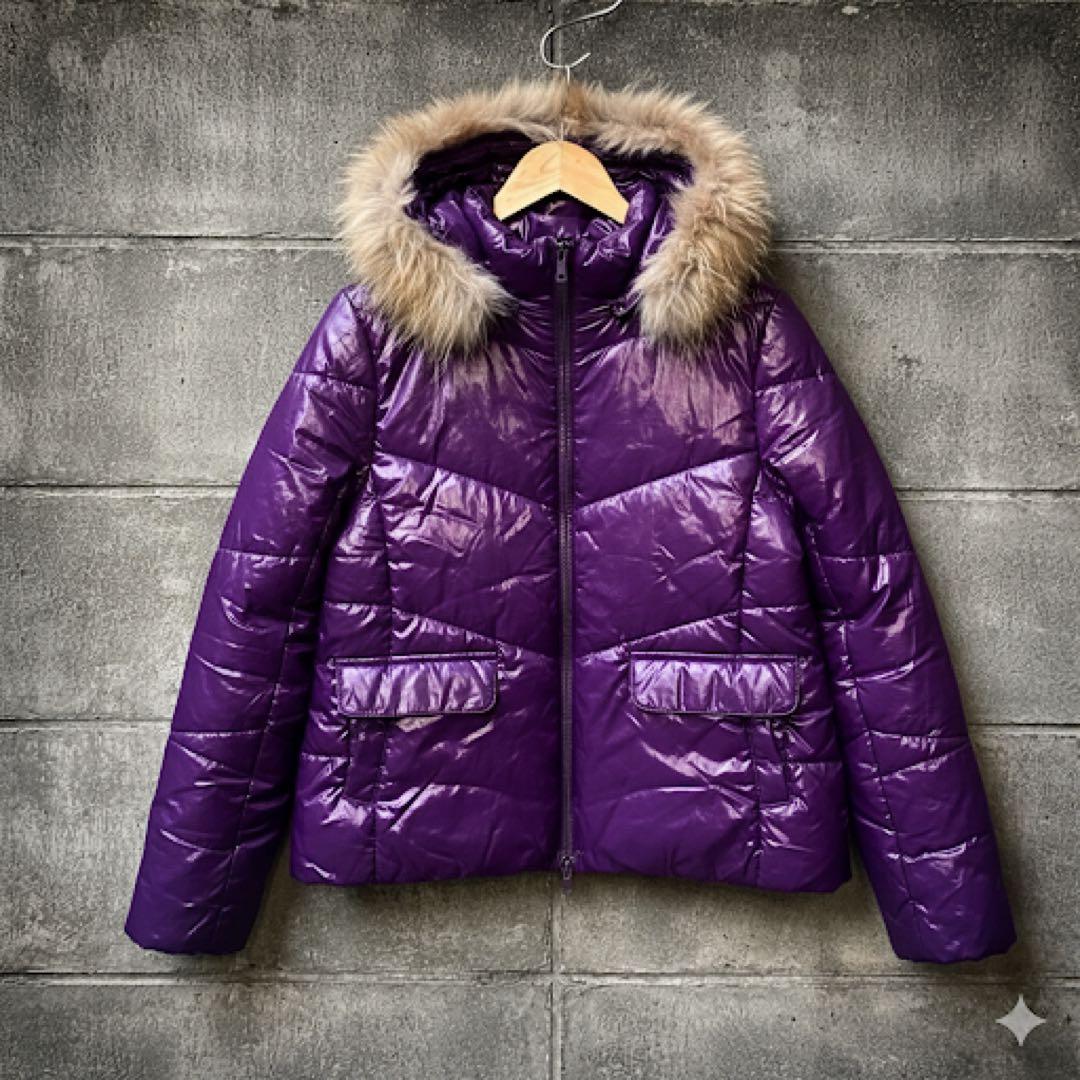 ファーダウン Y2K 光沢 お兄系平成初期 ギャル男 ネオグランジ 紫