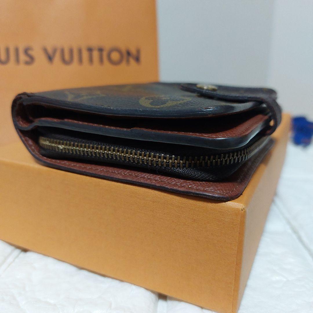 Louis Vuitton ルイヴィトン モノグラム コンパクトジップ二つ折財布