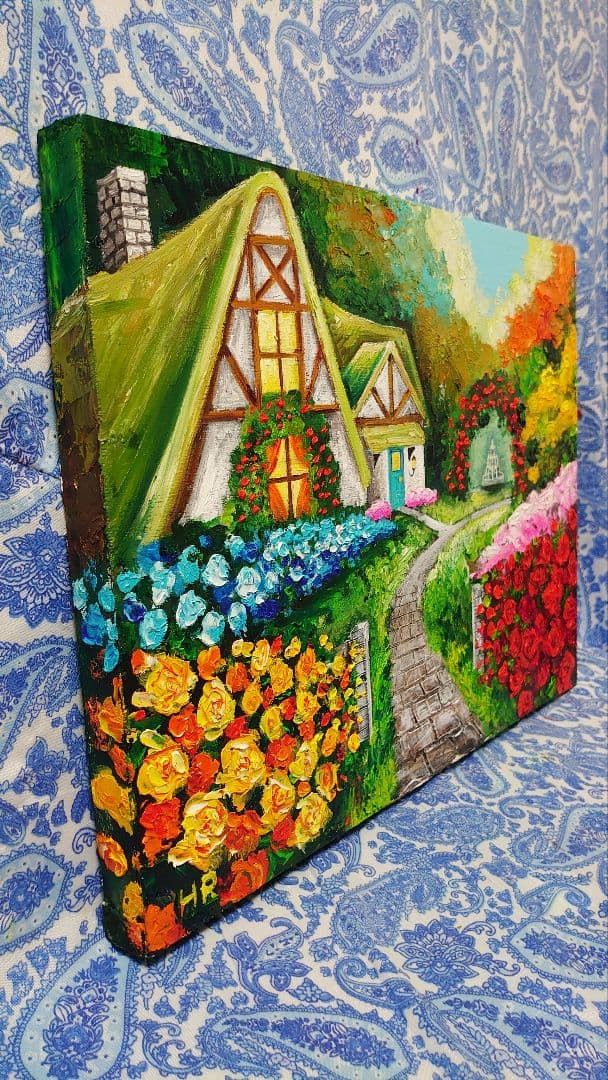 油絵 絵画 【メルヘンの国】