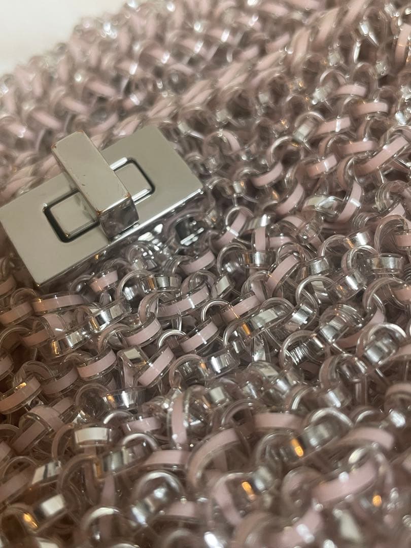 【美品】アンテプリマ　ワイヤーバック　ルケット　ピンクシルバー