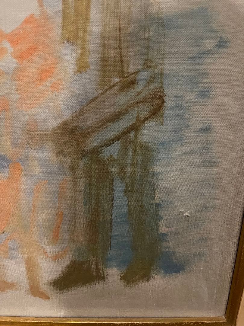 杢田たけを 「愛人」油彩画