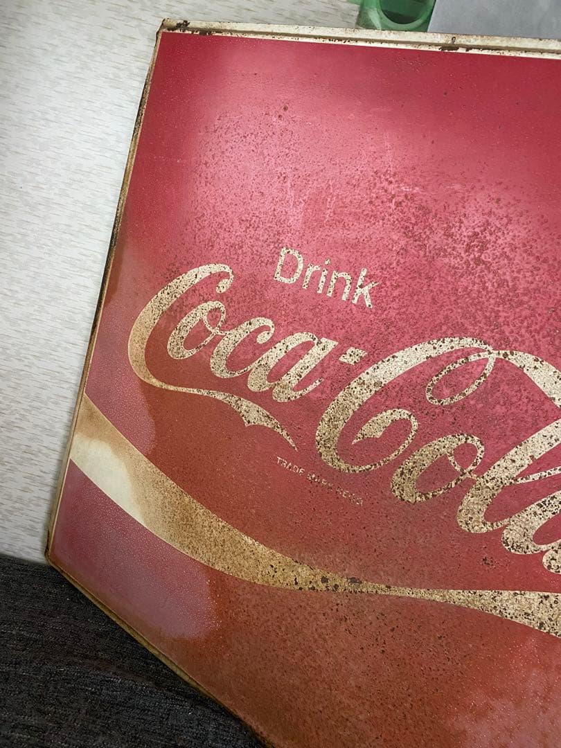 コカコーラ 特大看板 ブリキ コレクション 商店 ヴィンテージ 昭和