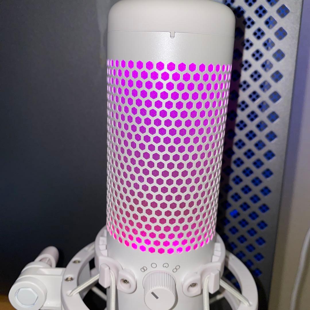 HyperX QuadCast S ホワイト 白 コンデンサーマイク