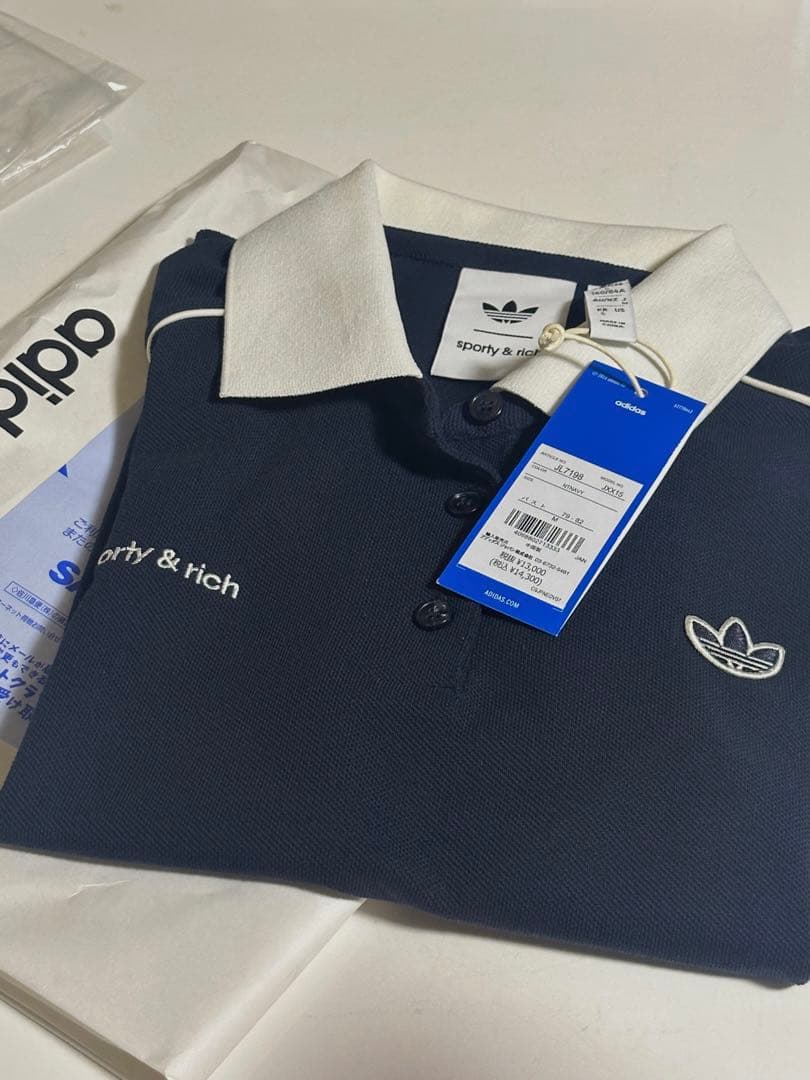 adidas✖️sporty＆richコラボポロシャツ　新品未使用　M