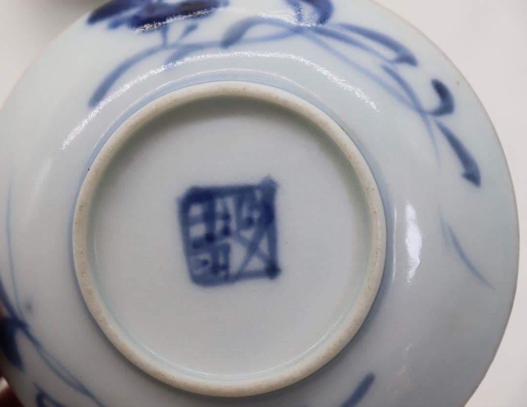 中国　明時代　清時代　小皿　小杯　レンゲ3点まとめ　アンティーク　送料込み901