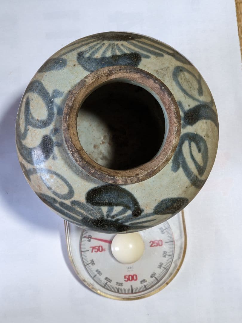 ♢中国陶磁 明時代末 漳州窯 呉須染付 壺 呉州手 置物