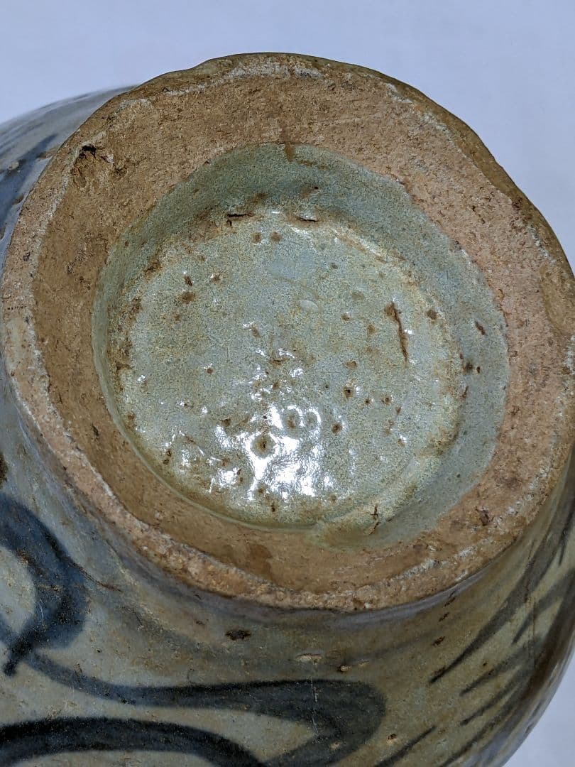 ♢中国陶磁 明時代末 漳州窯 呉須染付 壺 呉州手 置物