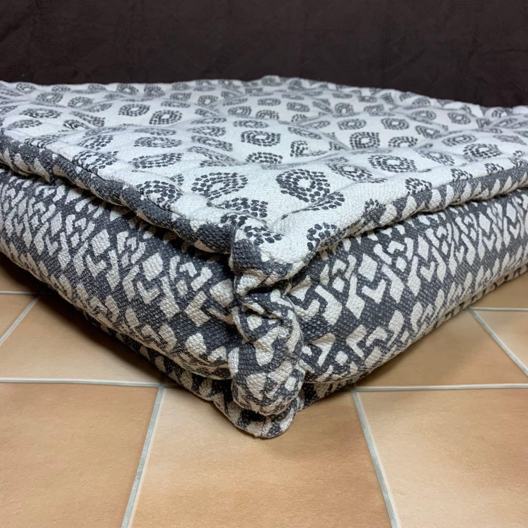 【美品】アデペシュ ブロックマルチソファ オットマン ホワイト