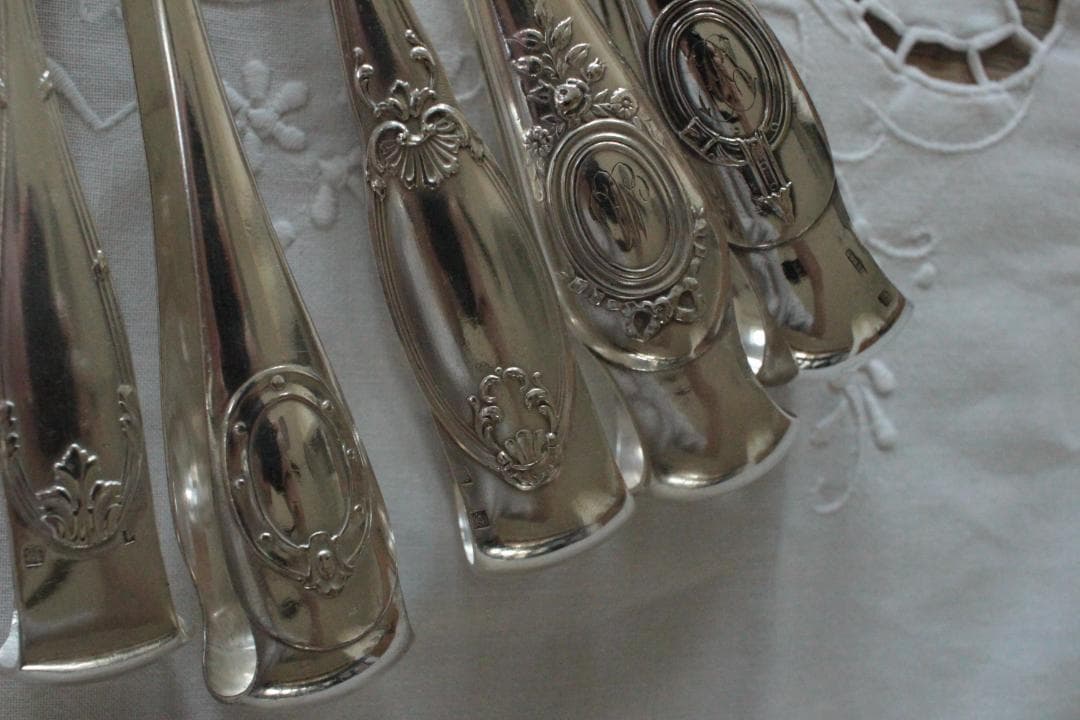 C】シルバーコーティングのトング/野獣の足・フランスアンティーク