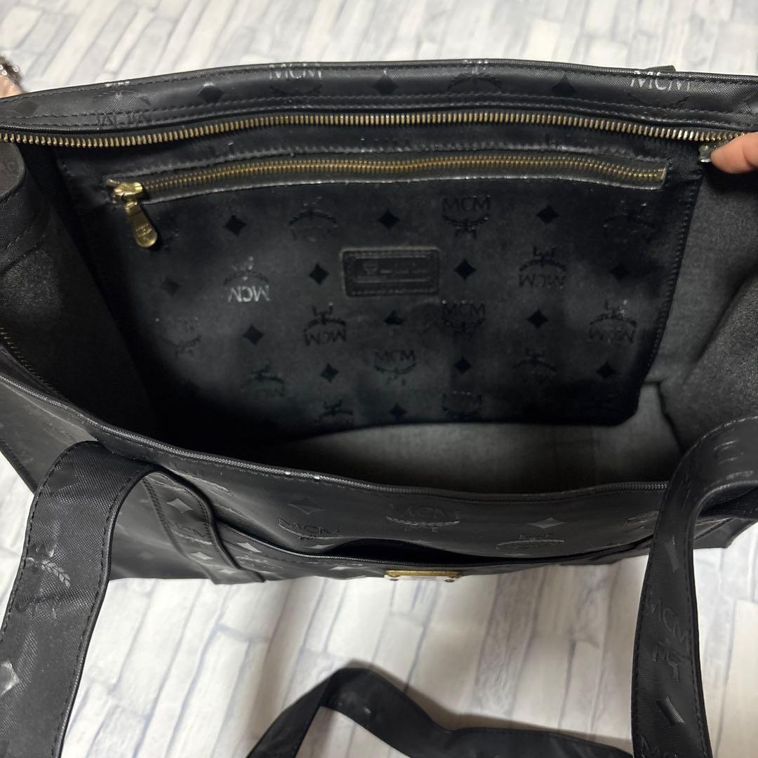 MCM エムシーエム バック ショルダー トート 総柄ロゴ ヴィセトス