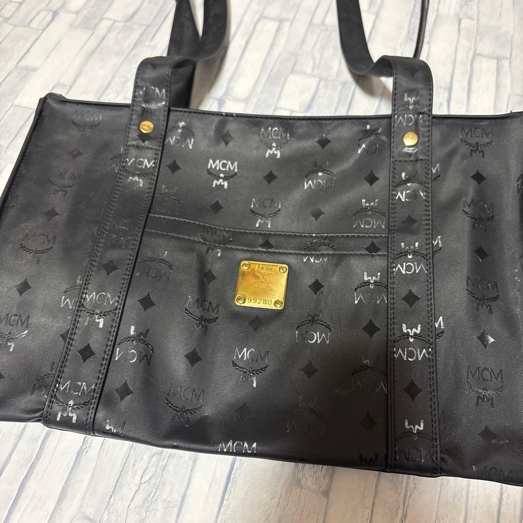 MCM エムシーエム バック ショルダー トート 総柄ロゴ ヴィセトス