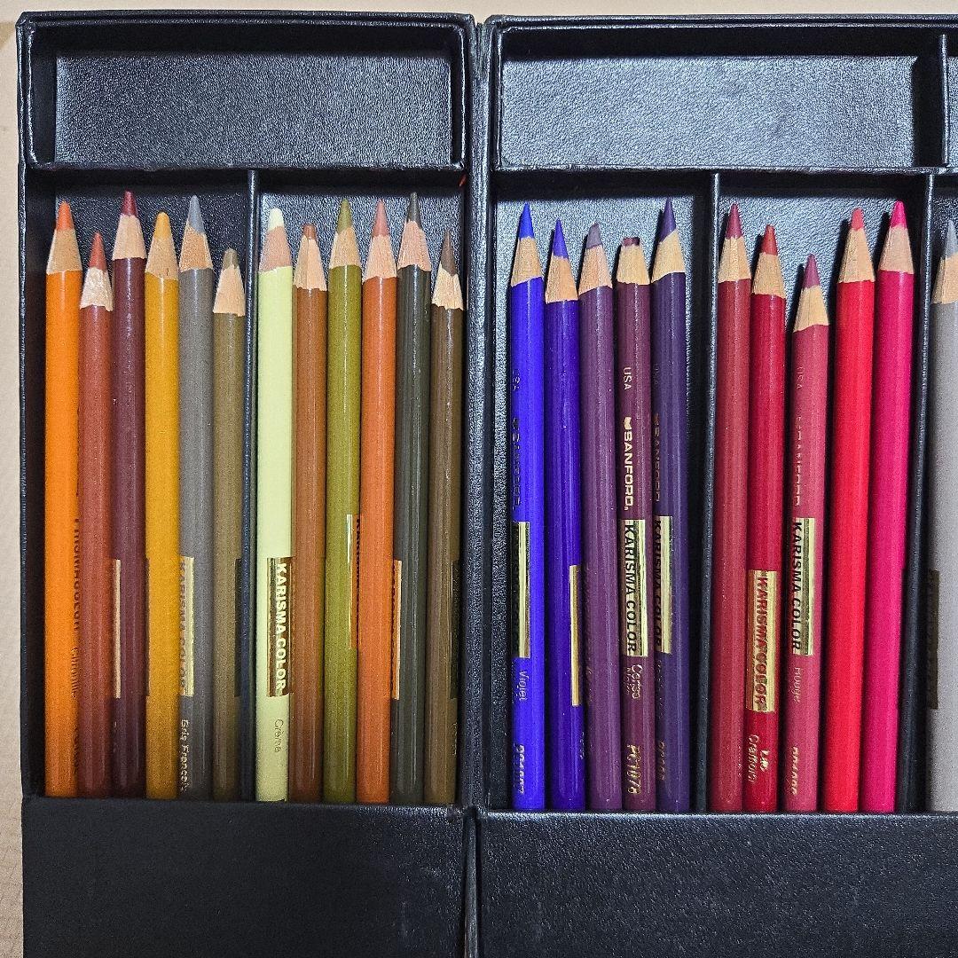 KARISMA COLOR 色鉛筆 93本+11本 セット スケッチブック付き