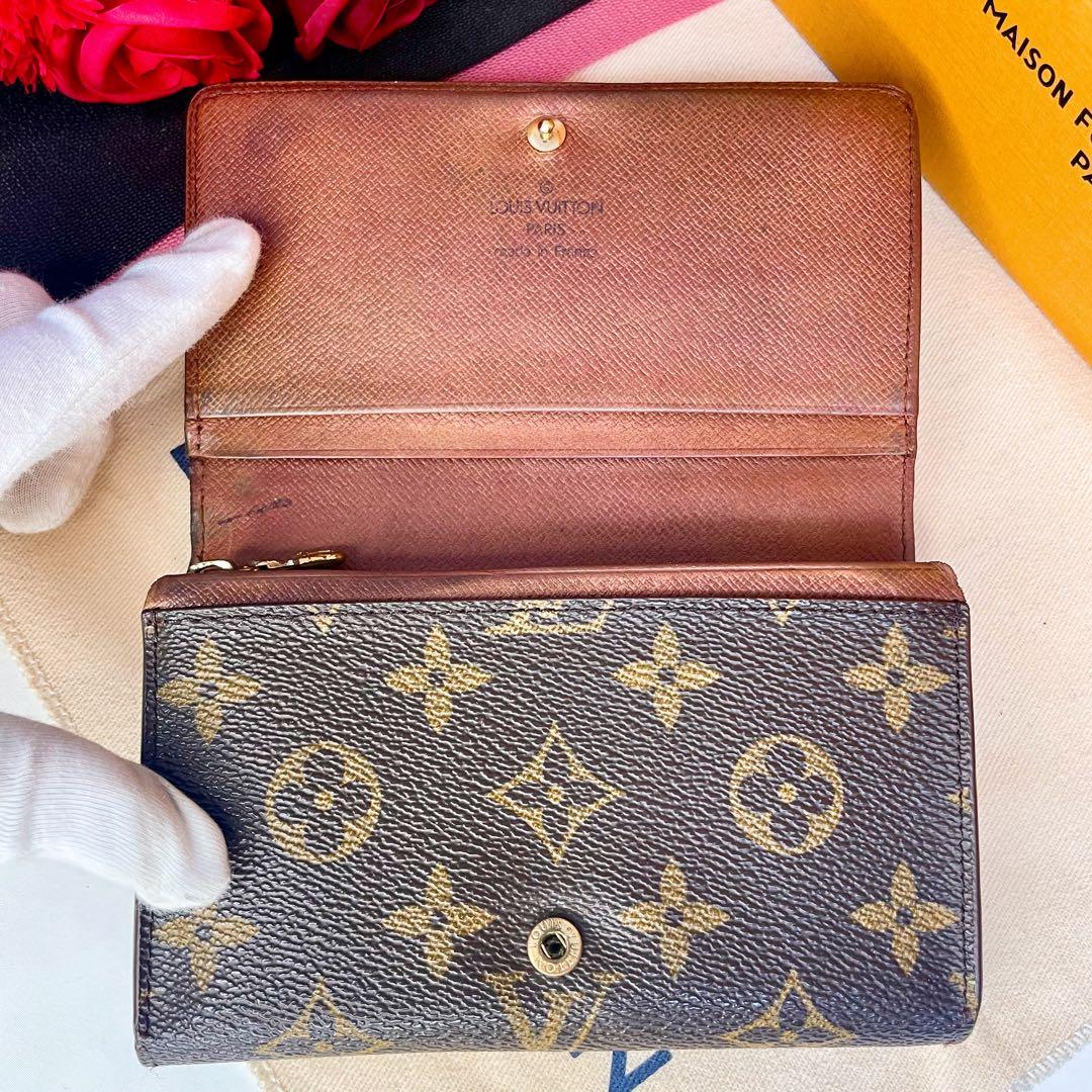 ルイヴィトン トレゾール モノグラム L字ファスナー 折り財布