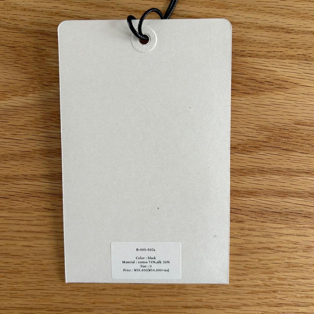 BLACKBIRD 25SS toile shirt black サイズ0