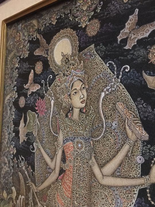 バリ島 ウブド バリアート ☆ 絵画 細密画