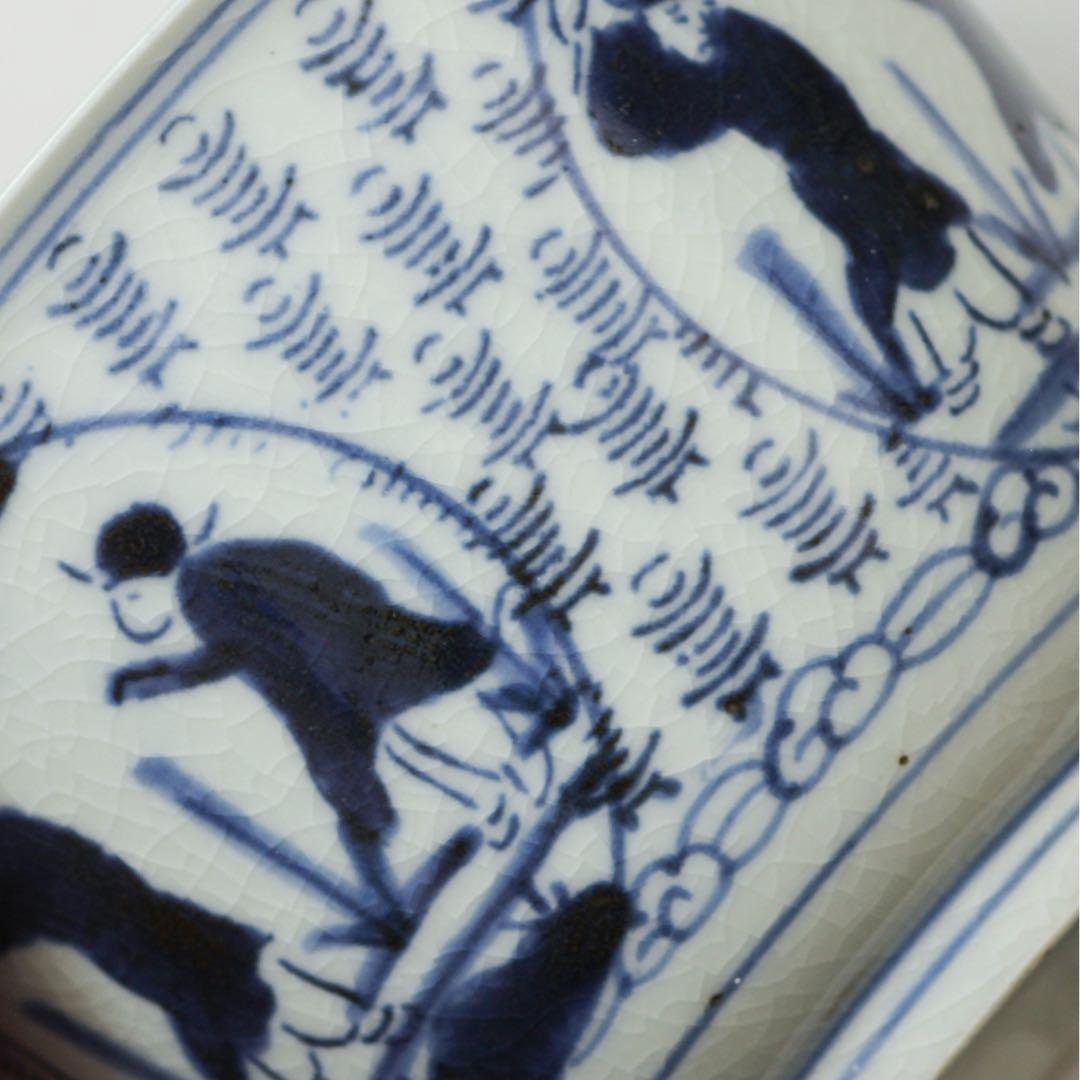 古伊万里　伊万里　江戸　中期　型紙摺　印判手　向付