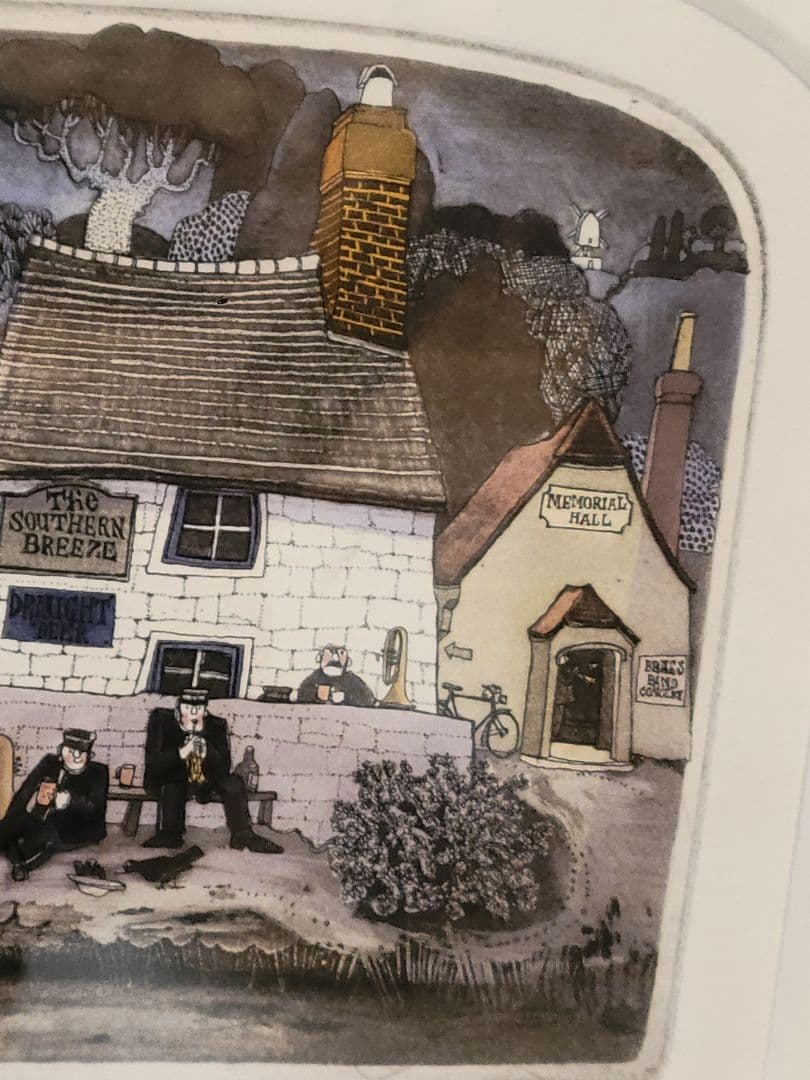 グラハムクラーク☆「 Breeze」☆AP版☆銅版画彩色