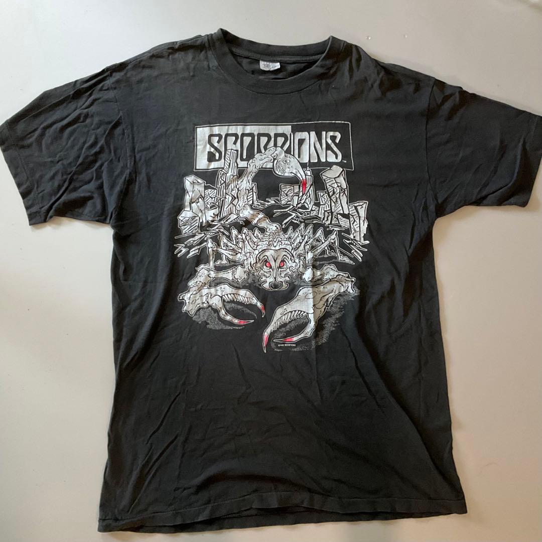 古着バンドTシャツ　ロックT  SCORPIONS 90-91TOUR Lサイズ ビックサイズ SCORPIONS スコーピオンズ バンドTシャツ バンT 半袖