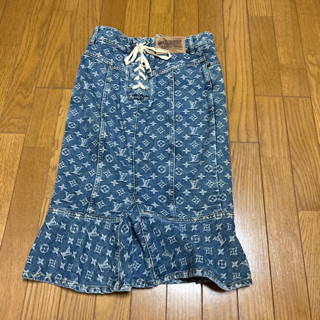年始セールLouis Vuitton モノグラムデニムスカートサイズ36