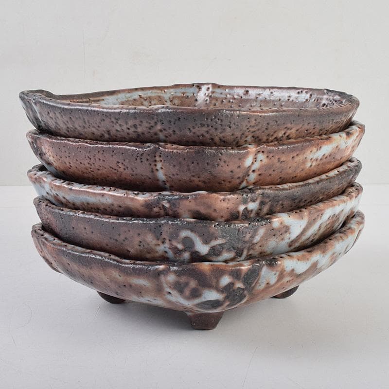 和食器 美土里窯 鼠志野 草文 向付 五客 共箱 M R9246B - メルカリ