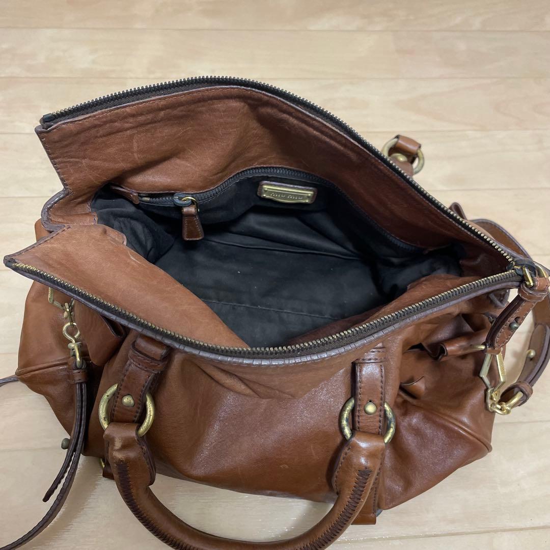 ■MIUMIU（ミュウミュウ）良品 / ハンドバッグ / ブラウン系