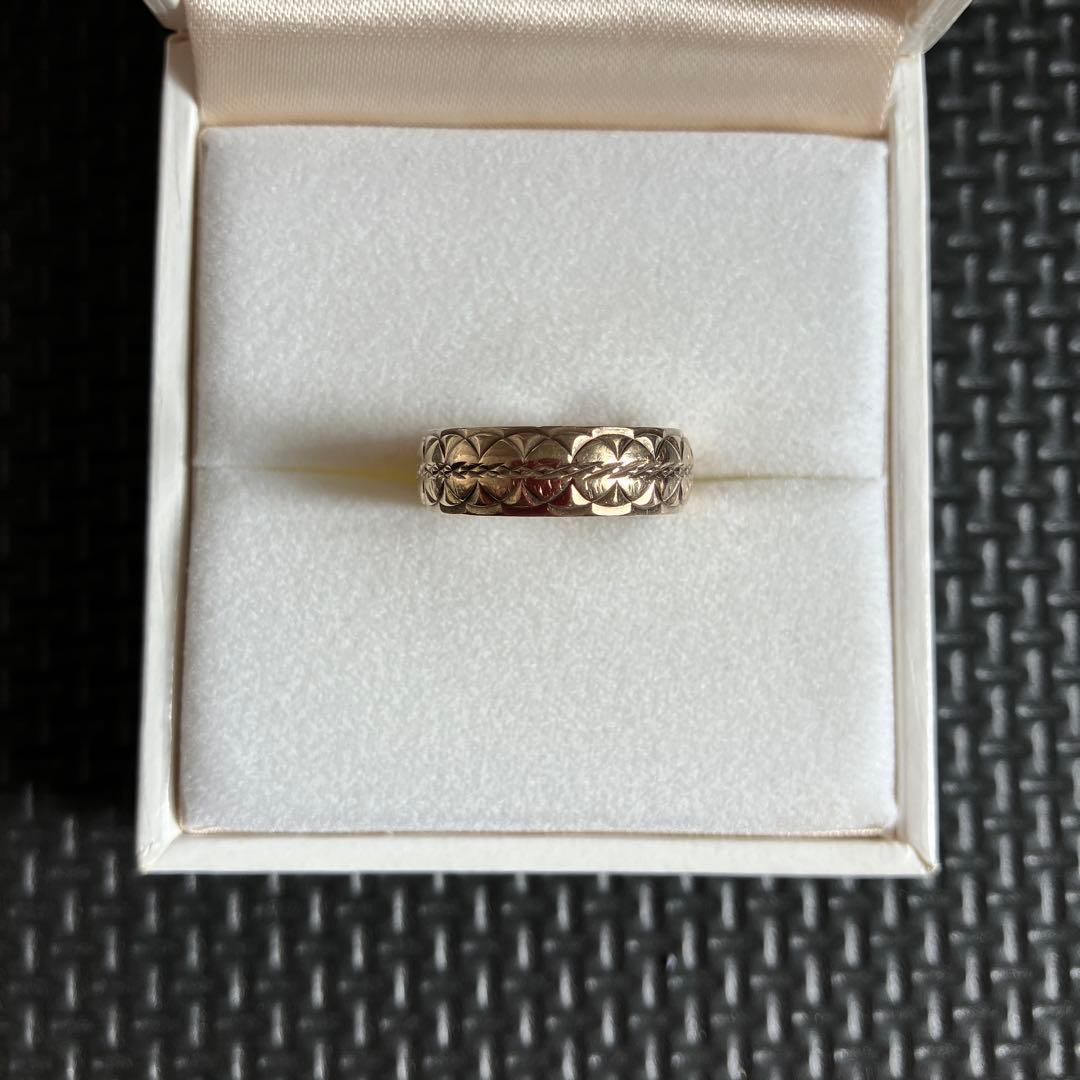 L*a様 375刻印あり　ゴールドリング　ユニセックスリング