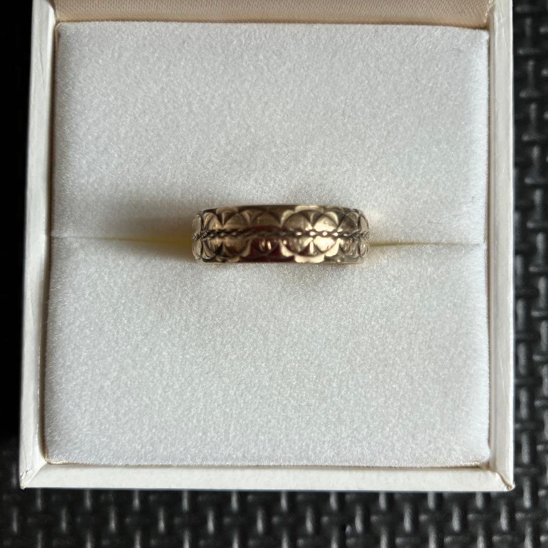 L*a様 375刻印あり　ゴールドリング　ユニセックスリング