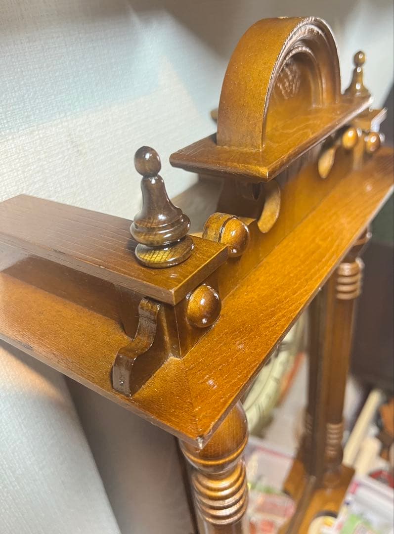 愛知30DAY SuperLight振り子時計ゼンマイ掛け時計柱時計ボンボン時計