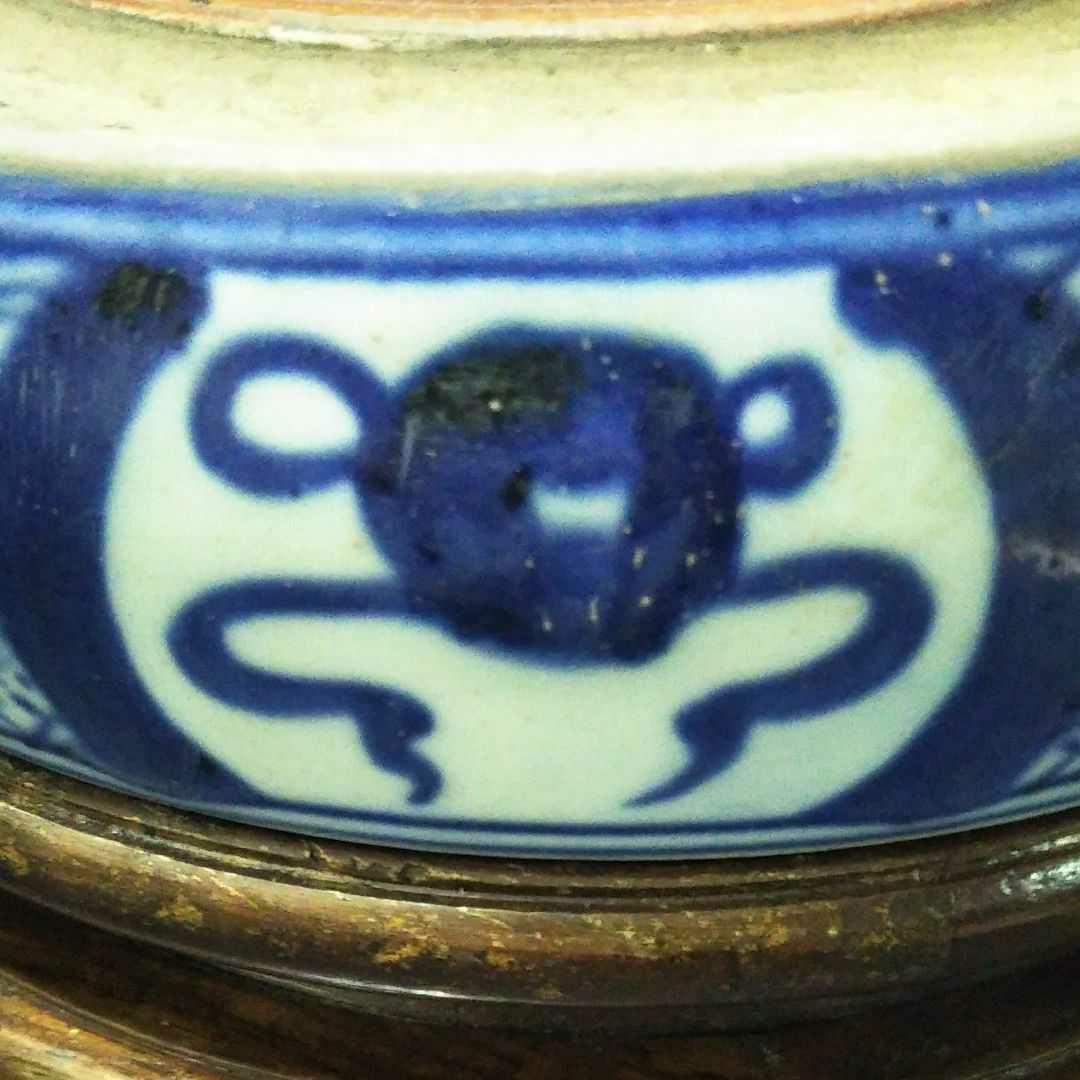 明治瀬戸の名工 加藤繁十 桃花園画 上絵飛鶴文花瓶 其の壱 名古屋絵付