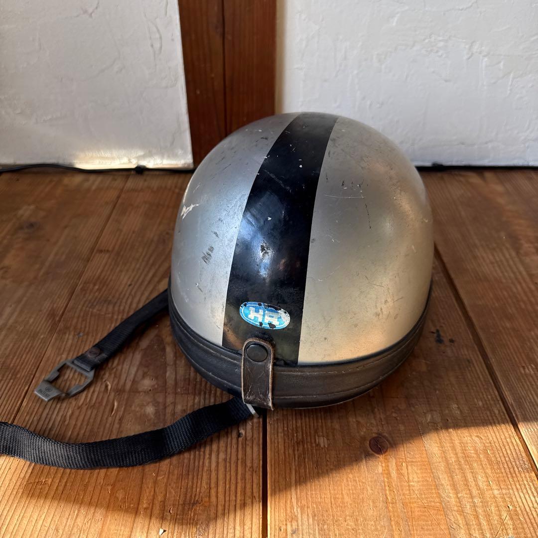 ビンテージ ヒロタケ アライ ハーフヘルメット 当時物 コルク リペア