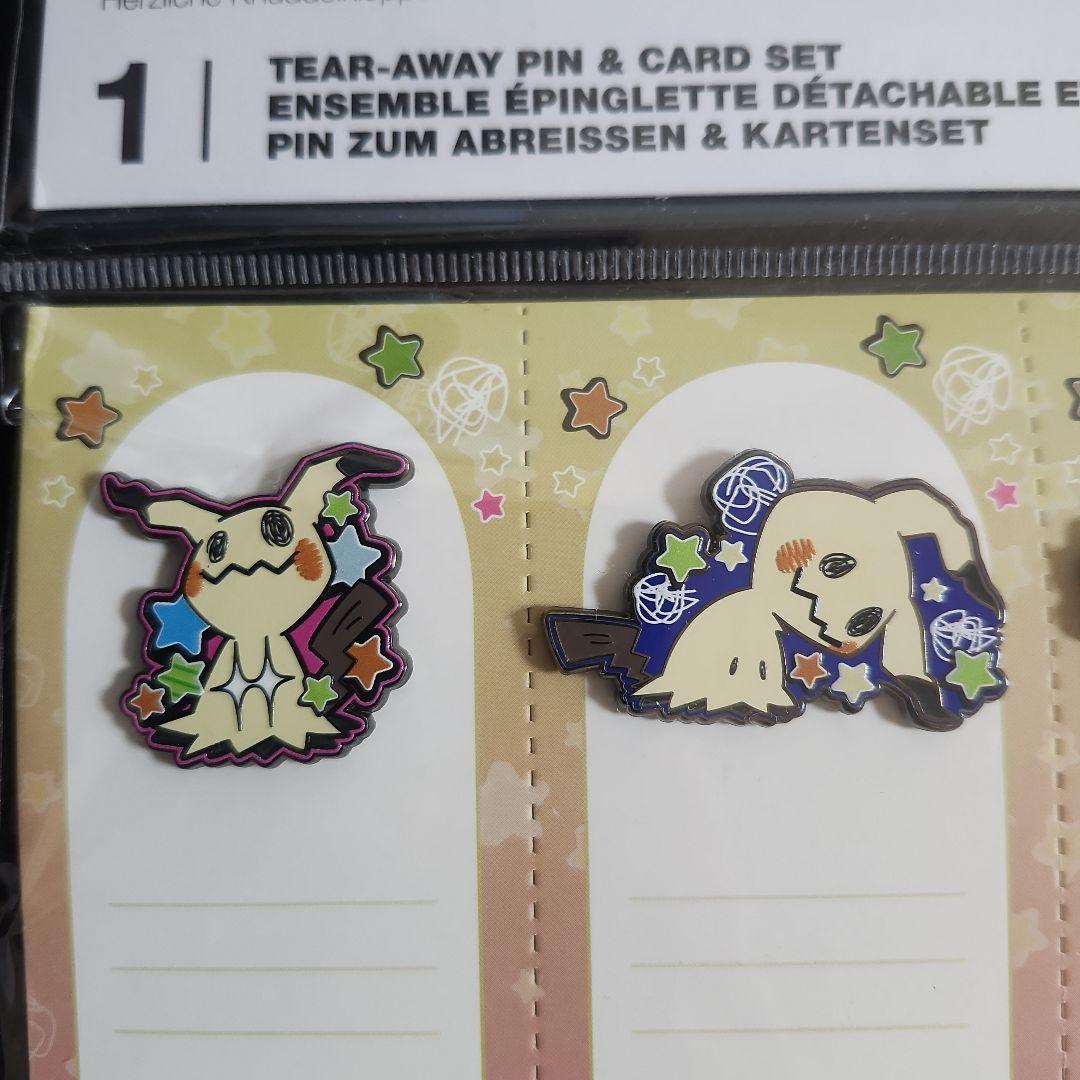 海外ポケモンセンター ミミッキュ ピン&カード ピンバッジ メッセージ