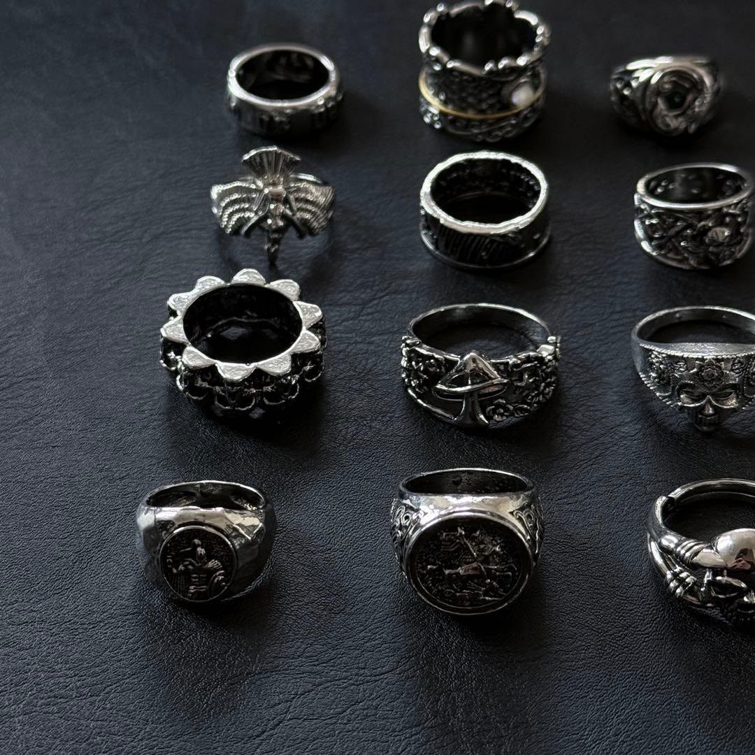 ヴィンテージ シルバー925刻印あり リング 16点 指輪 アクセサリー