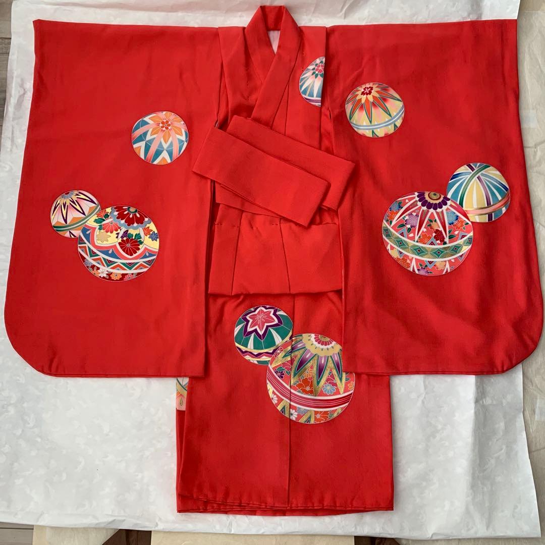 正絹　お仕立て　七五三　3歳　女の子　セット(長襦袢,被布,足袋付き) ピンク