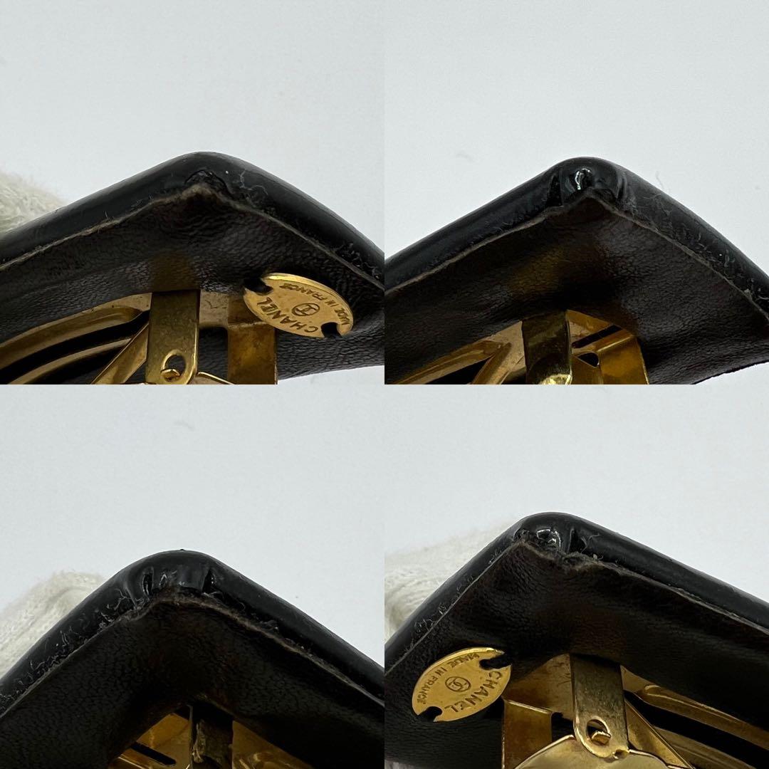 【極美品】シャネル バレッタ ココマーク ターンロック ゴールド金具