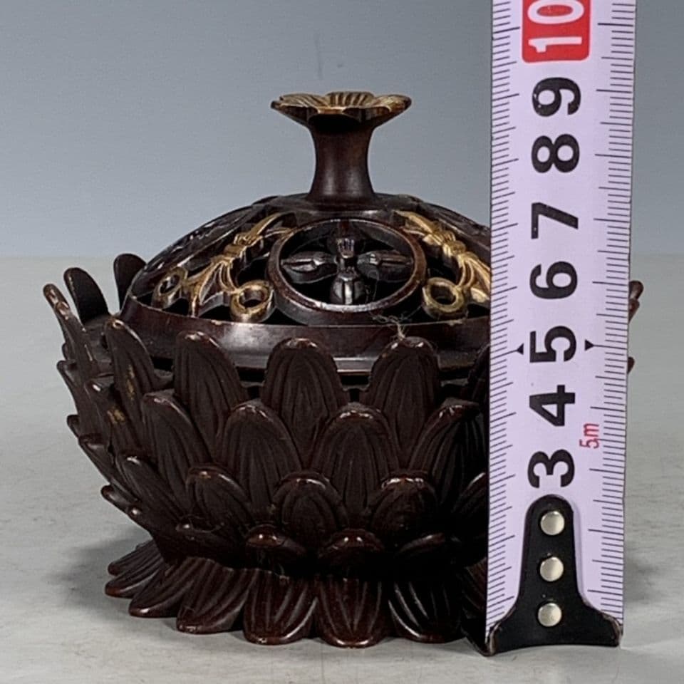 大清乾隆蓮華香炉 美術品工芸品の置物です