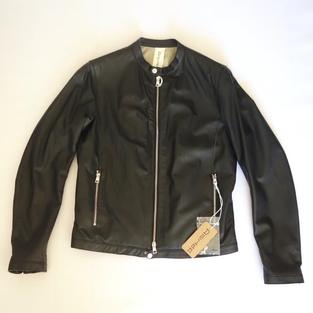 美品 Delan デラン レザー シングル ライダースジャケット