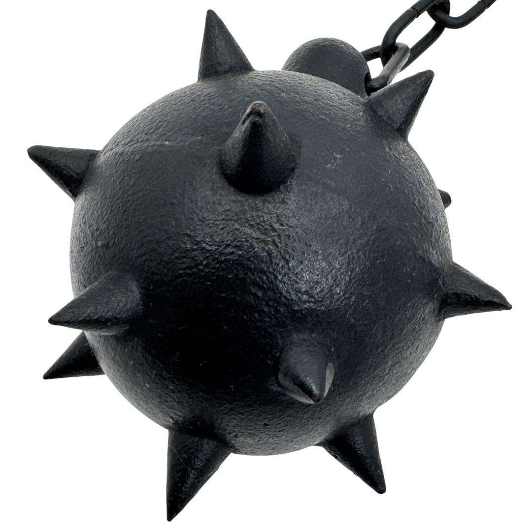 モーニングスター フレイル 鉄製 古美術工芸品 模造刀観賞用 武具