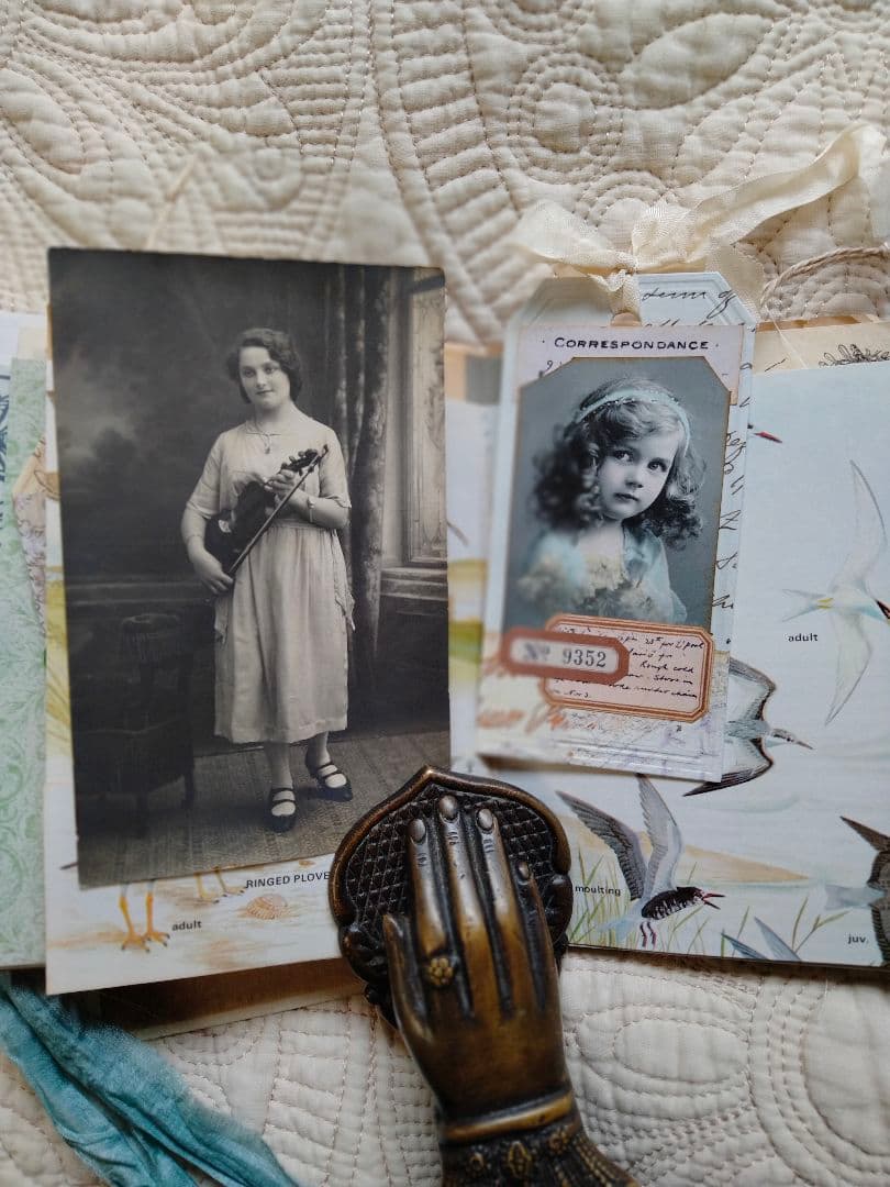 ジャンクジャーナル ポストカードブック Nature 手書き 図鑑 手作り