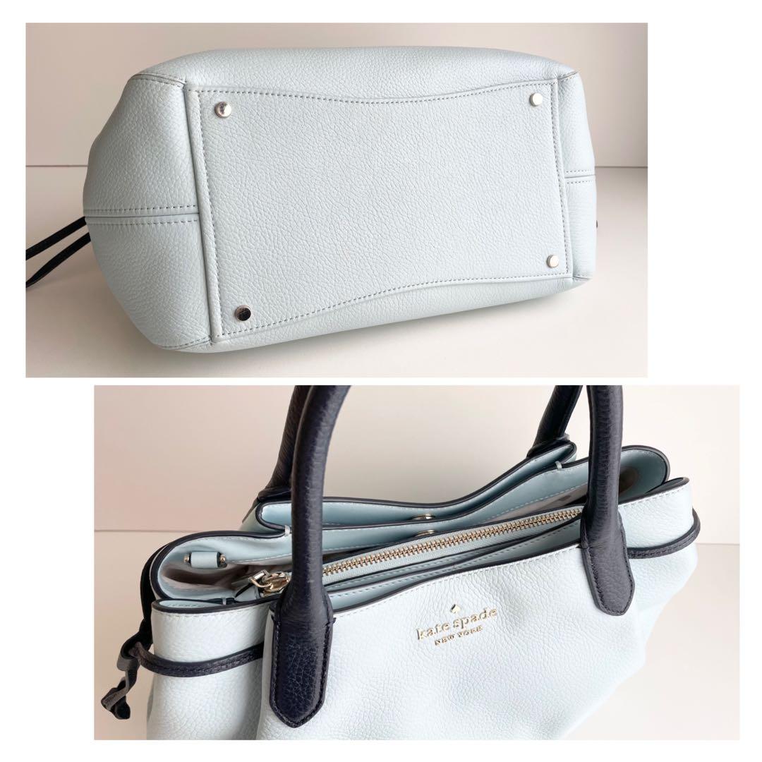 ケイトスペード ハンドバッグ ダンプリング 2way サッチェル 水色 ほぼ新品