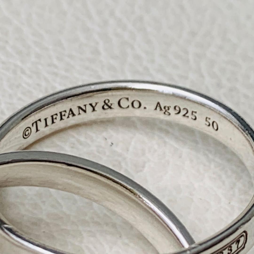 希少 19号 ティファニー ロッキング 2連 リング 指輪 大きめサイズ