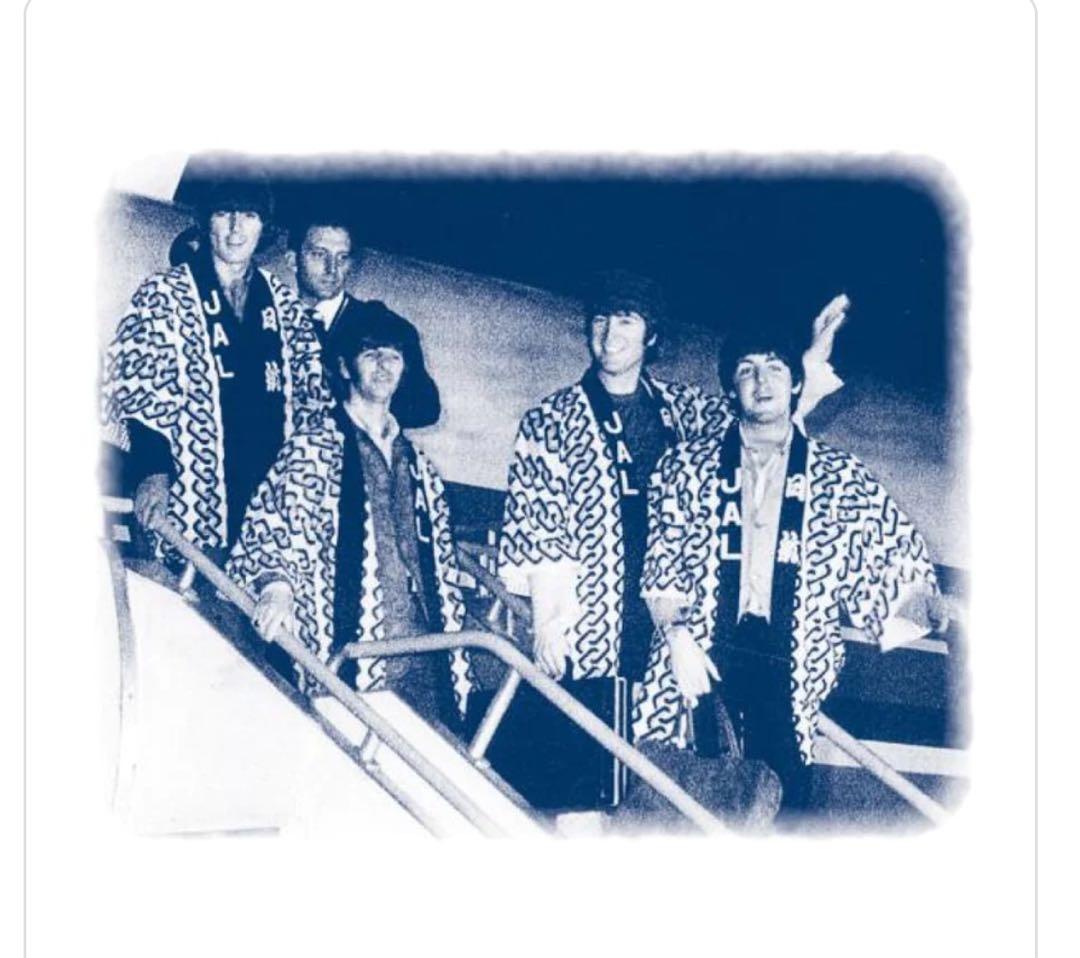 ビートルズ 来日 はっぴ 日本航空 正規品BEATLES ビートルズ武道館に