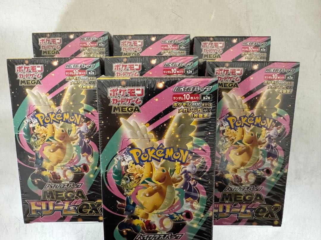 ポケモンカードゲーム MEGA ドリームEX シュリンク付き 7BOX - メルカリ