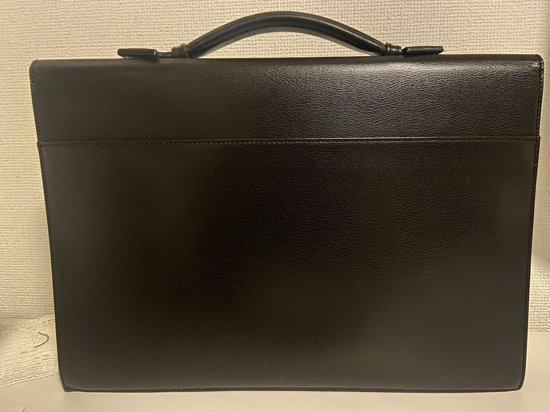 DUNHILL ダークブラウン　レザービジネスバッグ ブリーフケース