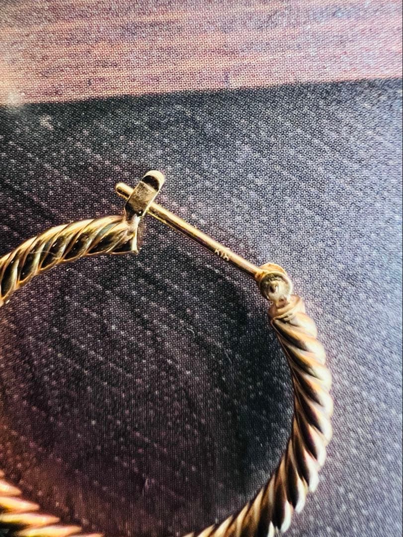 k18 ピアス　片耳のみ　2.18g