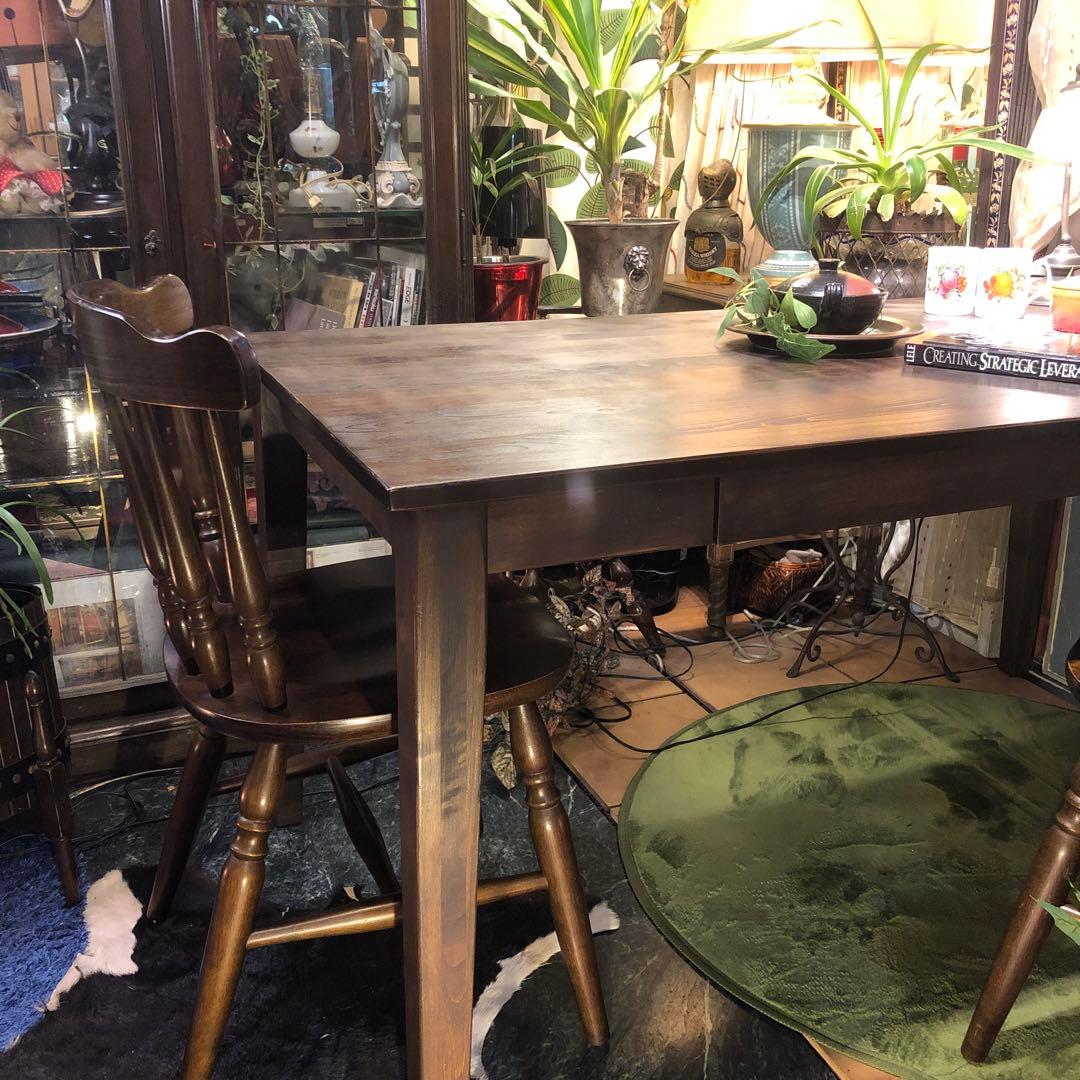 アルダー　ソリッド　オイルフィニッシュ　４DR ダイニングテーブル